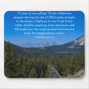 Jesaja 40:3-4 Mammoet Lakes Mousepad Muismat
