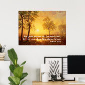 Jesaja 40:8, Albert Bierstadt Poster (Thuiskantoor)