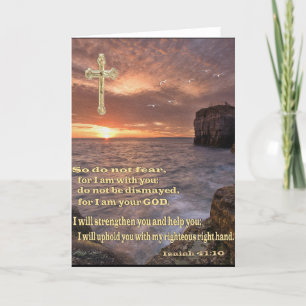 Jesaja 41: 10 Christelijke kaart