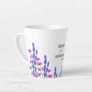 Jesaja 41:10 Religieus Christelijk Bloemen Verse Latte Mok