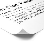 Jesaja 41:10 Vrees niet Poster (Hoek)