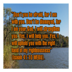 Jesaja 41:10 WEBU Perfect Poster
