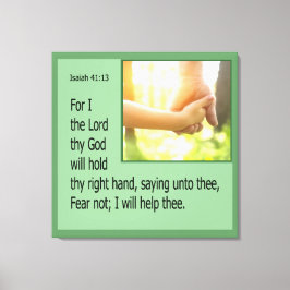 Jesaja 41:13 canvas afdruk