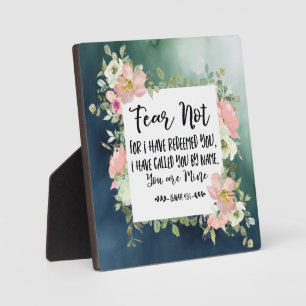 Jesaja 43:1 Vrees niet, want Ik heb u de Bijbel ve Fotoplaat