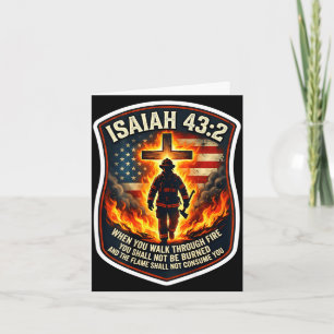 Jesaja 43 2 brandweerman vuur gebed patriot vlagIs Kaart
