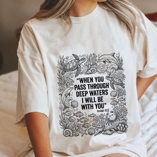 Jesaja 43:2 Diepe Wateren Christelijke Oceaan Cita Tri-Blend Shirt