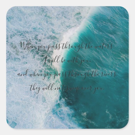 Jesaja 43:2 Sticker (Voorkant)