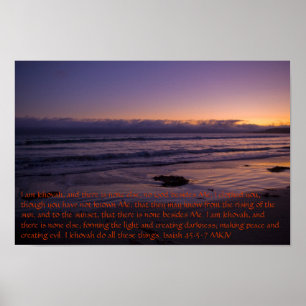 Jesaja 45:5-7 poster