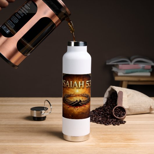 Jesaja 53 waterfles (Koffie (Gedraaid) )