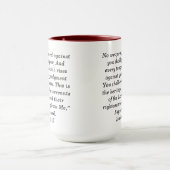 Jesaja 54:17 Aangepaste Schrift Two-Tone Koffie Mo Mok (Midden)