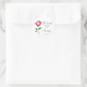 Jesaja 58:11 Bloem Afstuderen Bijbelvers Ronde Sticker (Tas)