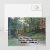 Jesaja 58:11 De Heer weet de weg... Briefkaart (Voorkant / Achterkant)