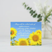 Jesaja 61:3 Bijbelvers Briefkaart (Staand voorkant)