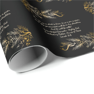 Jesaja 9:6 Een kind wordt voor ons geboren met een Cadeaupapier