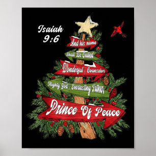 Jesaja 9_6 En Hij Zal Worden Genoemd Jezus Kerstbo Poster