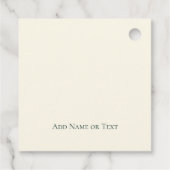 Jesaja 9:6 Prins van de Vrede Pine Custom Kerstmis Bedankjes Labels (Achterkant)