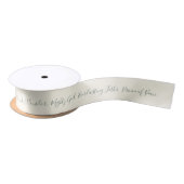 Jesaja 9:6 Vredevorst Elegante Pijnboom Kerstmis Lint (Spoel)