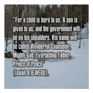 Jesaja 9:6 WEBU Perfect Poster