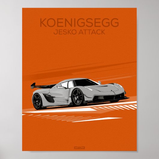 Jesko Attack Poster (Voorkant)
