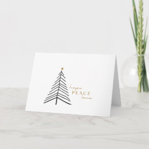 J'espère l'amour pour la paix. Cartes de voeux Noë