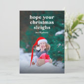 J'espère que votre Noël coule Carte de vacances pl (Debout devant)