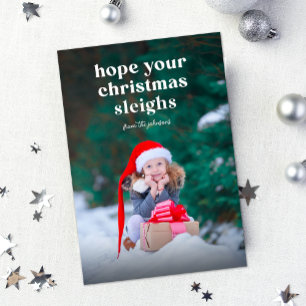 J'espère que votre Noël coule Carte de vacances pl