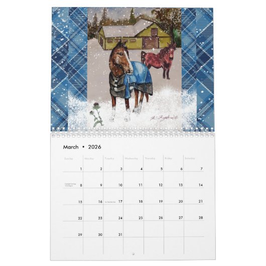 J'espère que vous aimez le calendrier hivernal (Mar 2026)