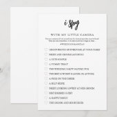 J'espionne la carte de jeu Mariage (Devant / Derrière)