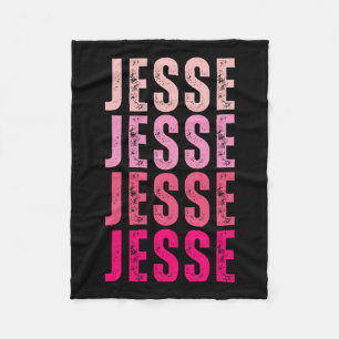 Jesse Gepersonaliseerde Naam Ik hou van Jesse  Fleece Deken