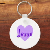 Jesse in Paars Sleutelhanger (Voorkant)