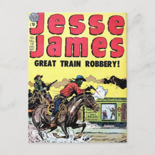 Jesse James Train Robbery Briefkaart