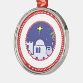 Jesse Tree Bethlehem #1 Metalen Ornament (Links)