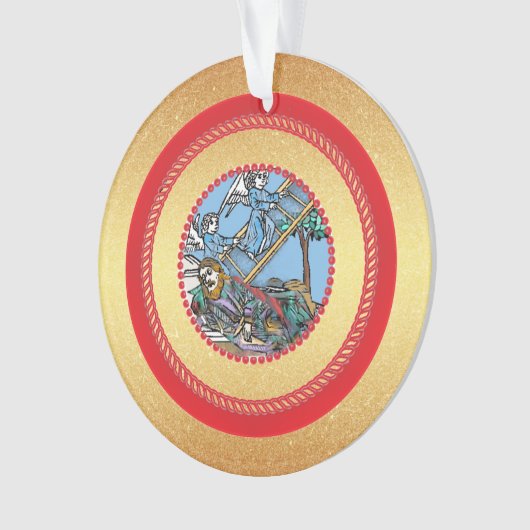 Jesse Tree Jacob's Ladder Day 8 Ornament (voorkant)