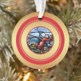Jesse Tree Jonah en Whale Day 17 Ornament