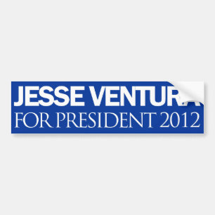 Jesse Ventura Plain Blue 2012 Bumpersticker