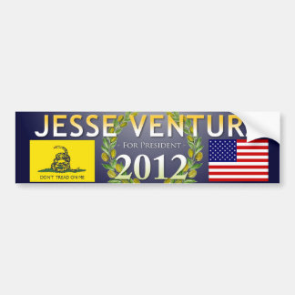 Jesse Ventura voor President 2012 - marine, olive Bumpersticker
