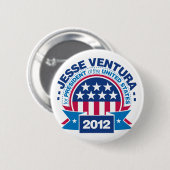 Jesse Ventura voor President 2012 Ronde Button 5,7 Cm (Voorkant /achterkant)