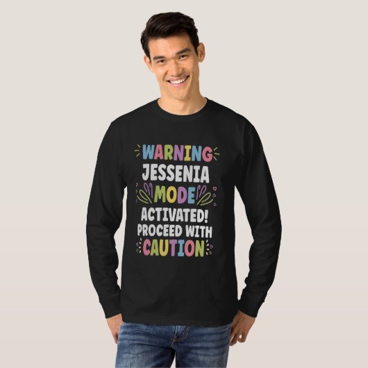 JESSENIA Gepersonaliseerde naam Grappig Schattige T-shirt (Voorkant volledig)