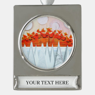 JESSICA ANNE FRANK "WINTER"  VERZILVERD BANNER ORNAMENT