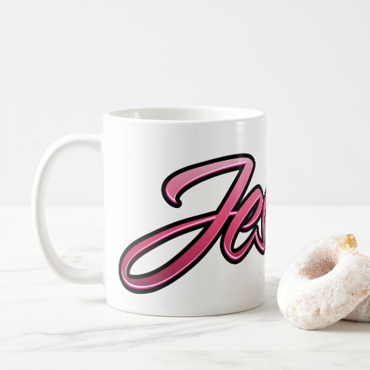 Jessica faded pink Tasse de thé (Avec donut)