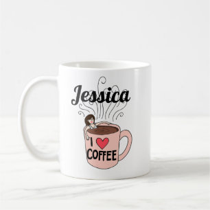 Jessica houdt van koffie-Mok Koffiemok