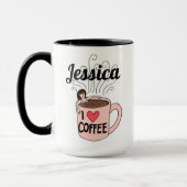Jessica houdt van koffie-Mok Mok (Links)