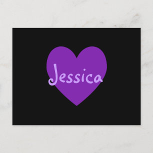 Jessica in het Paars Briefkaart