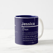 Jessica Personalized Girl Name Meaning Coffee Mug (Devant droit)