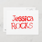 Jessica Rocks Briefkaart (Voorkant / Achterkant)