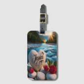 Jessica's Heart stone River Bagagelabel (Voorkant (verticaal))