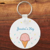 Jessica's Ice Cream Sprinkle Sleutelhanger - Schat (Achterkant)