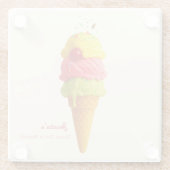 Jessica's Verjaardag Bash - Ice Cream Onderzetter (Achterkant)