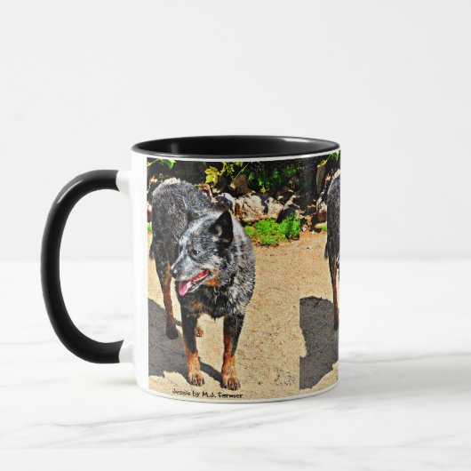 Jessie Blue Heeler Coffee Mok (Links)