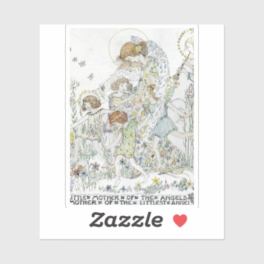 Jessie M. King Kleine Moeder van de Engelen Sticker (Vel)